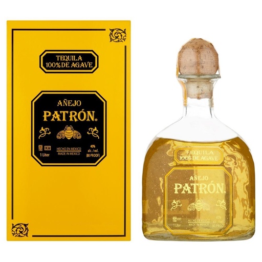 [T62.6] Patron Añejo 100cl 40º (R) GBX x6
