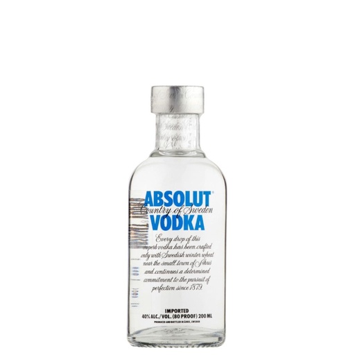[V10.24] Absolut Blue 20cl 40º (R) x24
