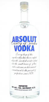 [V21.1] Absolut Vodka 450cl 40º (R) x1