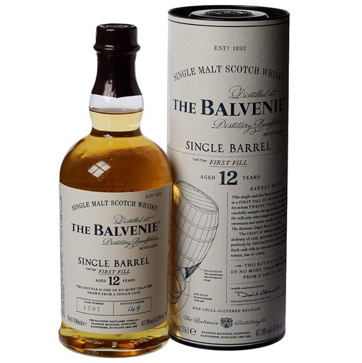 [WB118.6] Balvenie 12 YO Single Barrel First Fill 70cl 47,8º (R) GBX x6