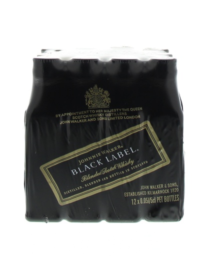[WB701.192] Johnnie Walker Black 5cl 40º PET x192