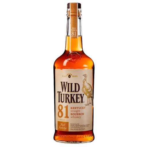 [WB1289.12] Wild Turkey 81 Proof 100cl 40,5º (R) x12
