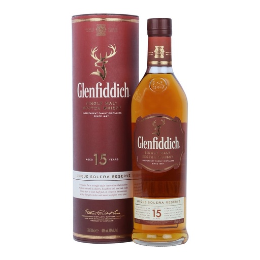 [WB505.12] Glenfiddich 15 YO Solera Reserve 70cl 40º (R) x12