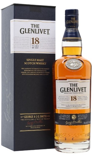 [WB550.6] Glenlivet 18 YO 70cl 40º (R) x6